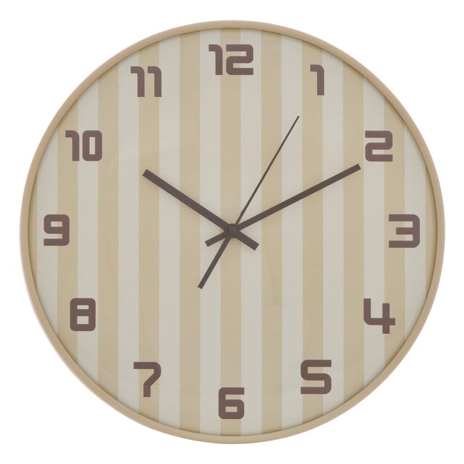 Horloge Larry D.36cm beige - ATMOSPHERA