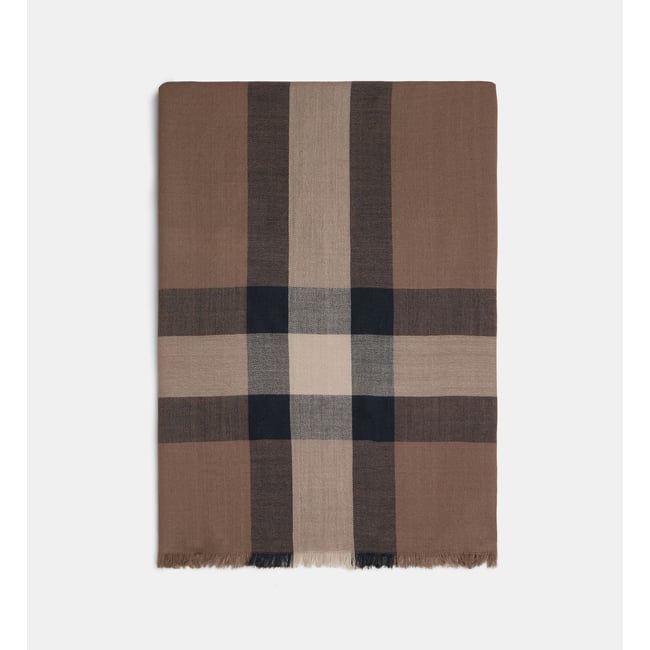 Echarpe bradley marron et bleu <span itemprop=
