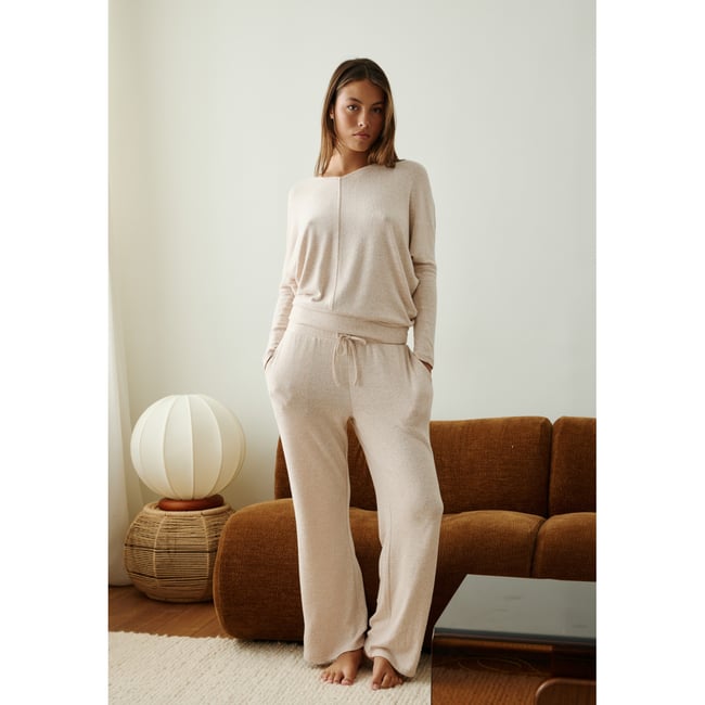 Pantalon Elina beige <span itemprop=