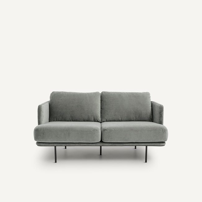 2-Sitzer-Sofa Antoine, Samt Stonewashed, Design by E. Gallina - AM.PM