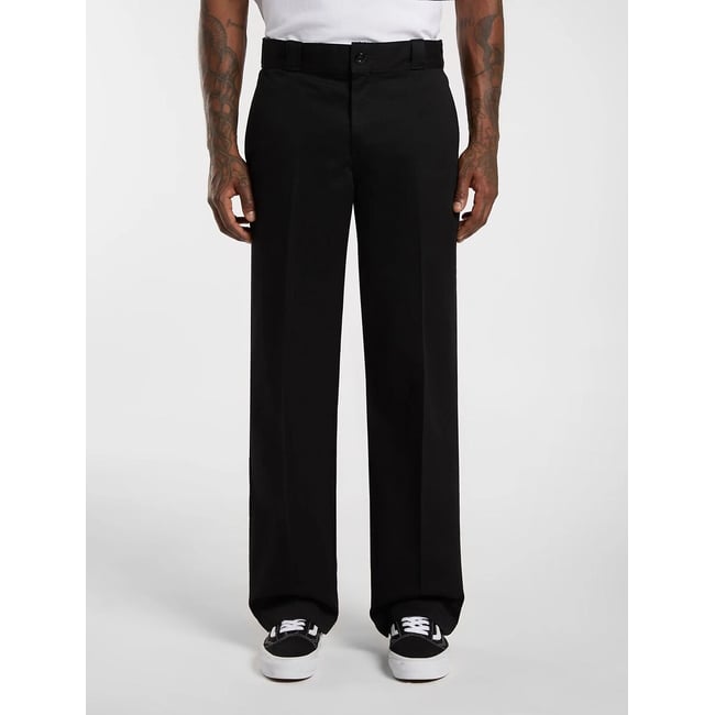 Pantalon droit, 247 noir <span itemprop=