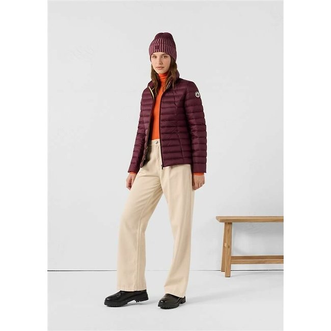 Doudoune Cha col montant bordeaux <span itemprop=