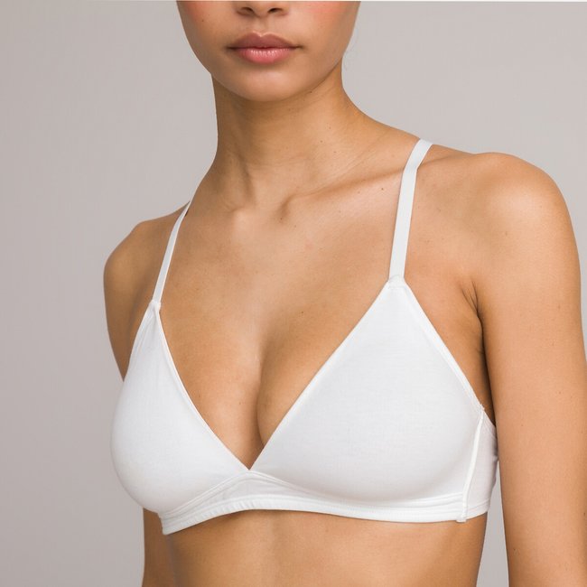 Soutien triângulo em algodão liso, Cottone - LA REDOUTE COLLECTIONS