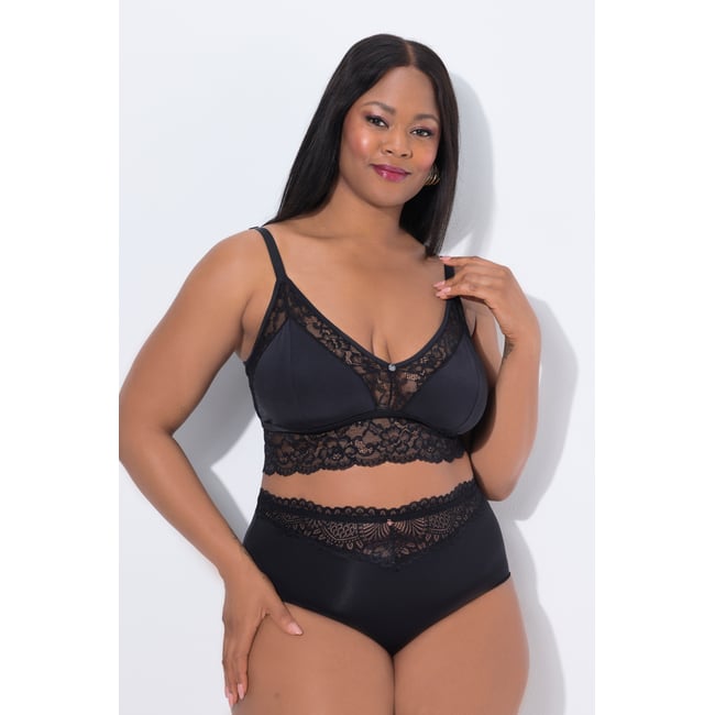 Bralette TruYou en satin et dentelle - ULLA POPKEN