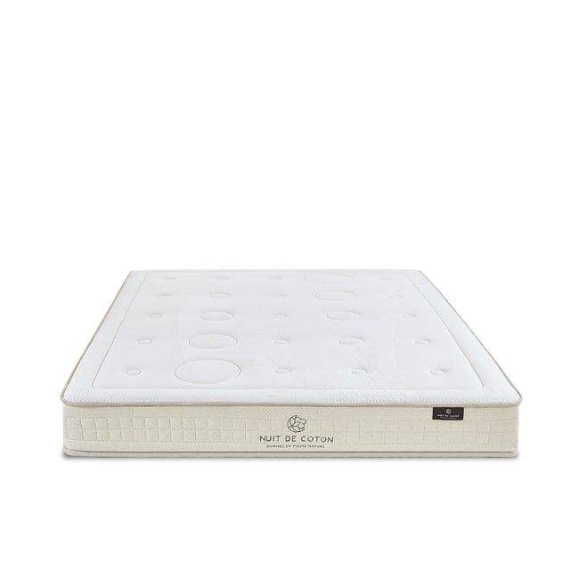 Matelas Latex 100% Naturel Prélude 2.0 180x200 cm Couleur beige <span itemprop=
