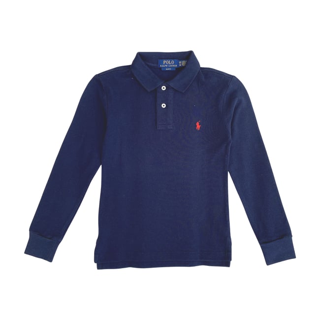 Polo enfant - Très bon état bleu <span itemprop=
