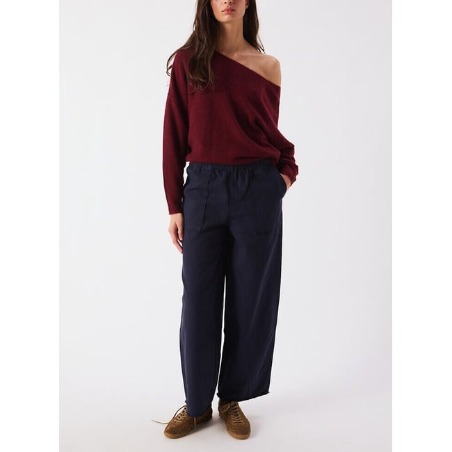 Damsville Boat Neck Jumper in Chunky Knit - AMERICAN VINTAGE