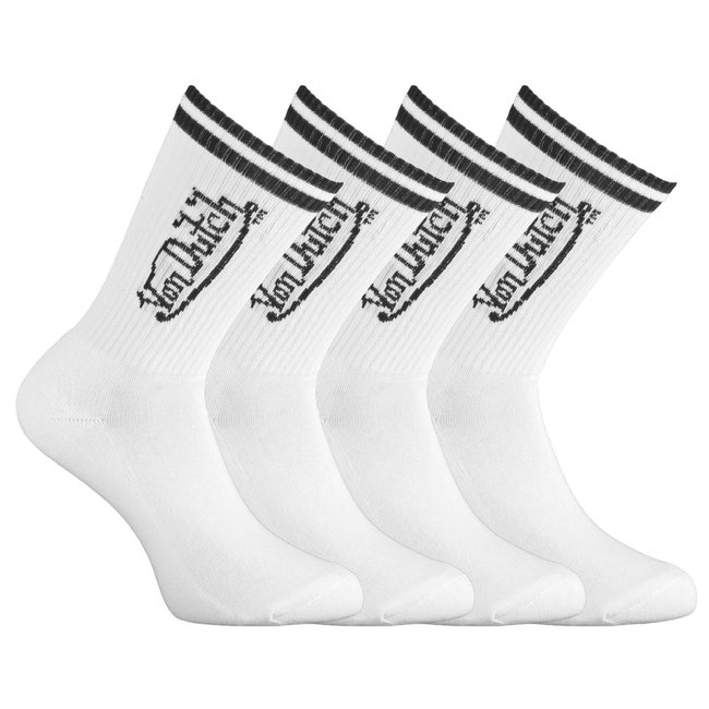 Lot De 2 Chaussette Coton blanc/noir <span itemprop=