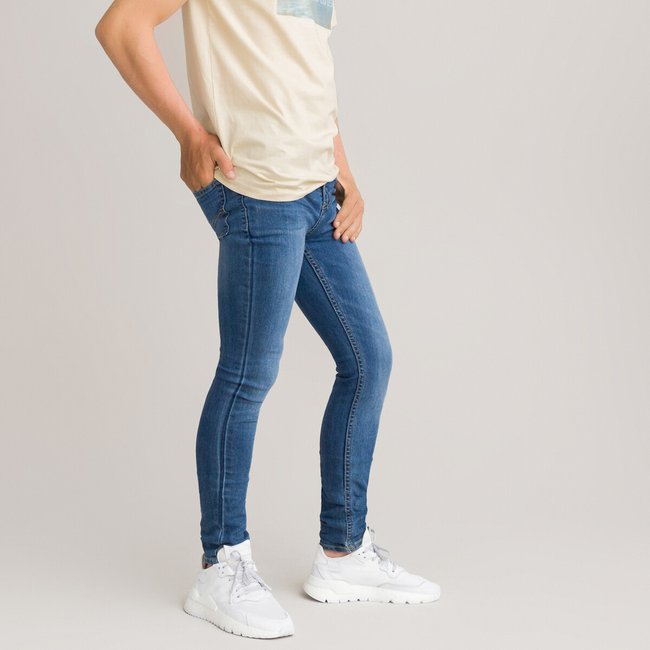 Skinny-Tapered Jeans blau <span itemprop=