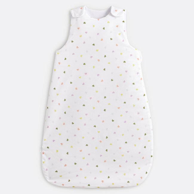 Gigoteuse en coton biologique, imprimé cœurs, SCACCO imprimé coeurs <span itemprop=