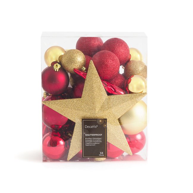 Coffret de 33 boules de Noël, Caspar multicolore LA REDOUTE INTERIEURS
