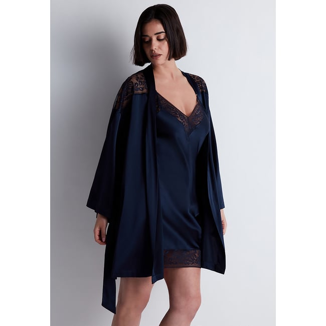 Kimono Midnight Whisper bleu <span itemprop=
