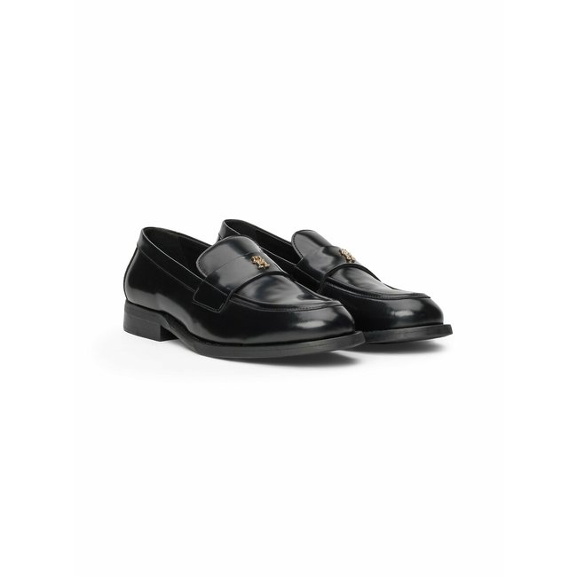 Mocassins en cuir Party noir <span itemprop=