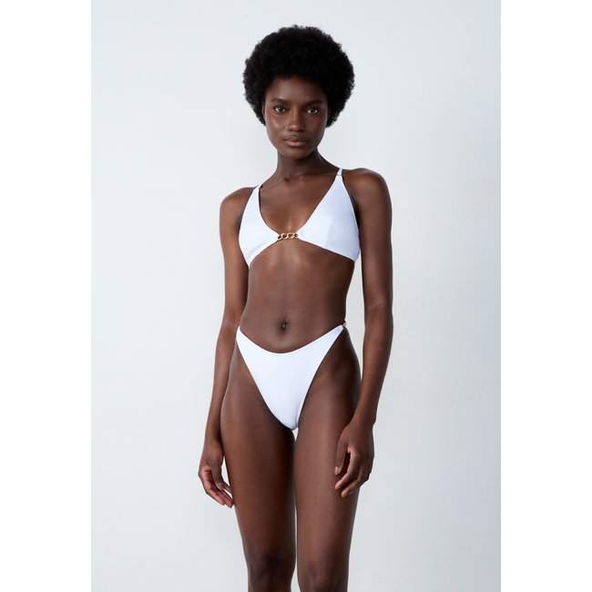 Bikini brésilien high leg bas de maillot détails bijoux MAILLON - ETAM