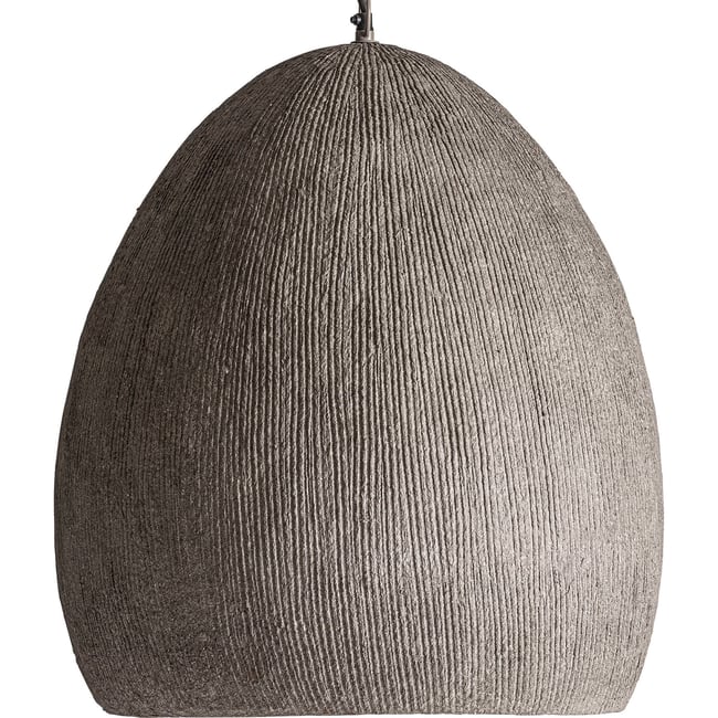 Suspension contemporaine en papier Couleur gris et taupe <span itemprop=