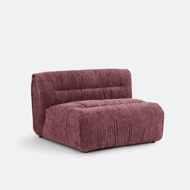 Élément chauffeuse pour canapé modulable, en chenille flammée, SWEETY - LA REDOUTE INTERIEURS