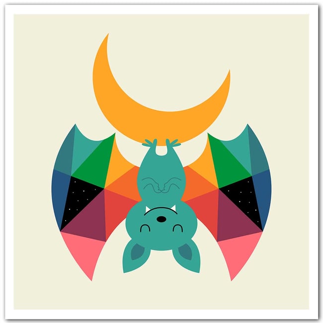 Affiche  chauve souris - HEXOA