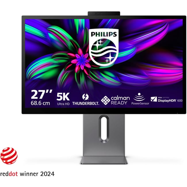 Ecran PC 5K Brillance 27E3U7903 27p IPS 5K HDR600 DCI P3 Thunderbolt4 RJ45 HDMI USB-C 96W KVM - PHILIPS