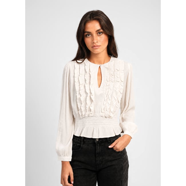 Blouse SADIANE ecru <span itemprop=