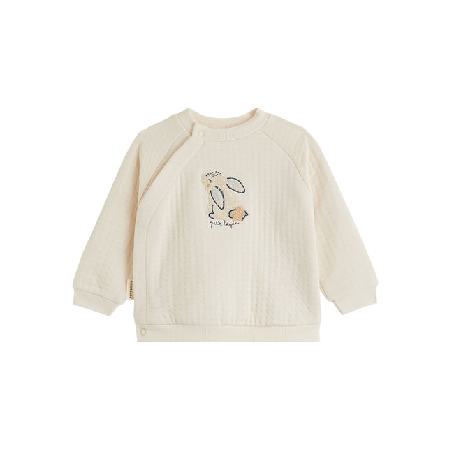 Sweat-shirt bébé Voix Lactée ecru <span itemprop=