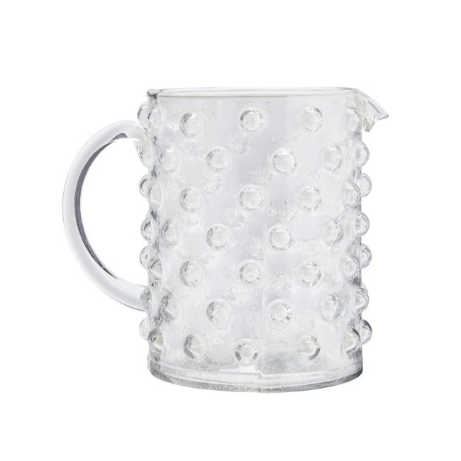 Carafe verre texturé Couleur transparent <span itemprop=