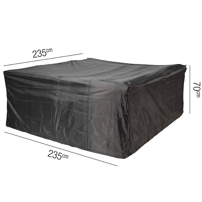 Garden Square Lounge Set Cover 235x235cm, grey, AEROCOVER