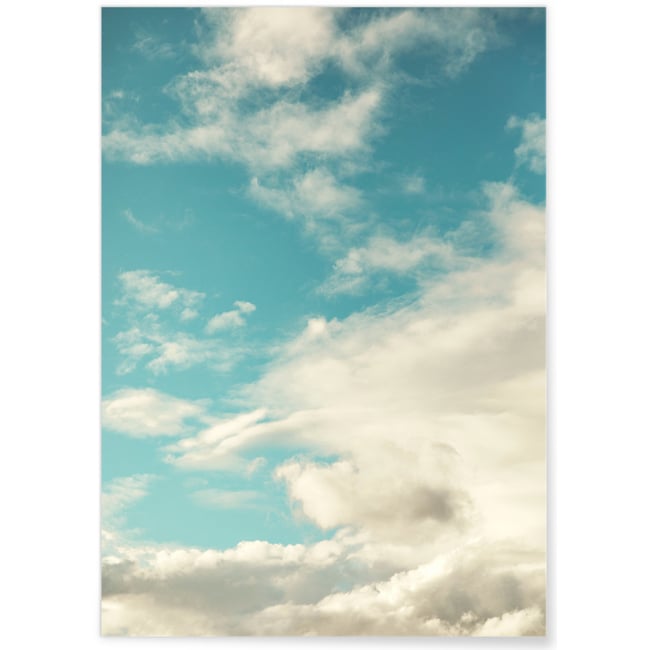 Affiche Nature Ciel Couleur blanc <span itemprop=