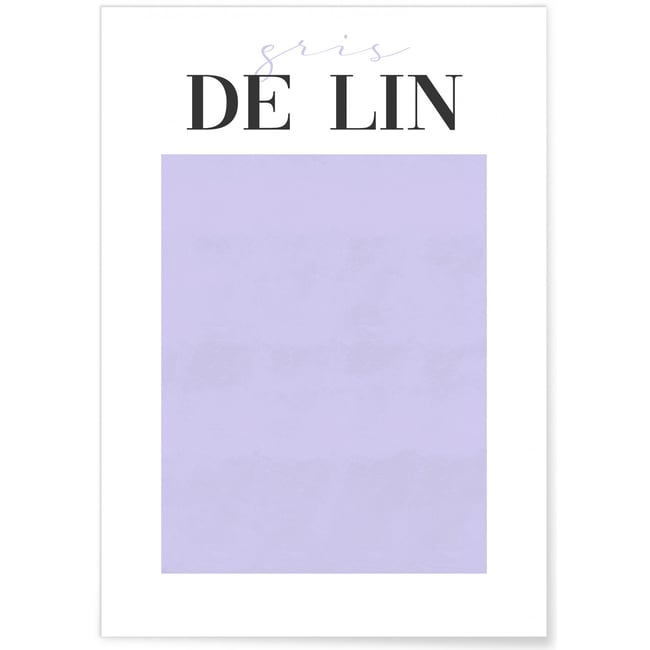 Affiche Gris de Lin Couleur blanc <span itemprop=