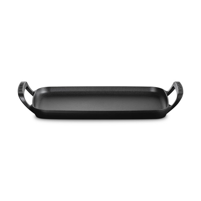 Plancha rectangulaire collection Barbecue noir mat <span itemprop=