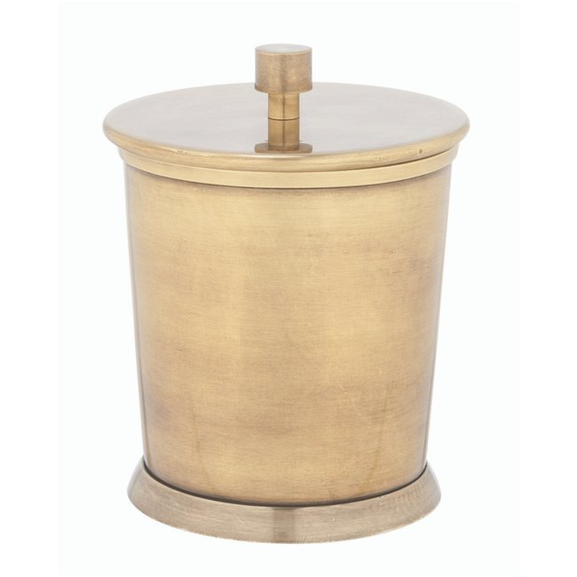 Boîte à coton en laiton finition dorée Couleur laiton <span itemprop=