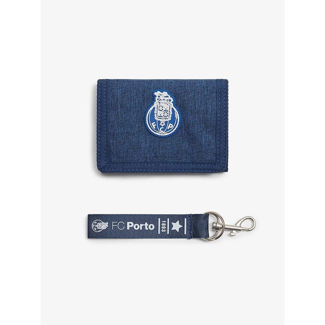 Conjunto de porta-moedas e porta chaves, FC Porto azul <span itemprop=