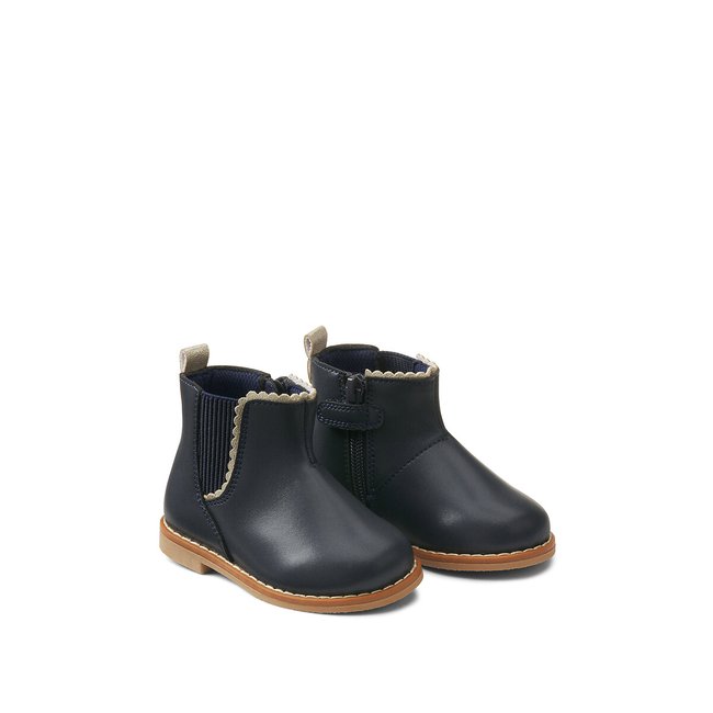 Bottines met ritssluiting en elastiek - LA REDOUTE COLLECTIONS