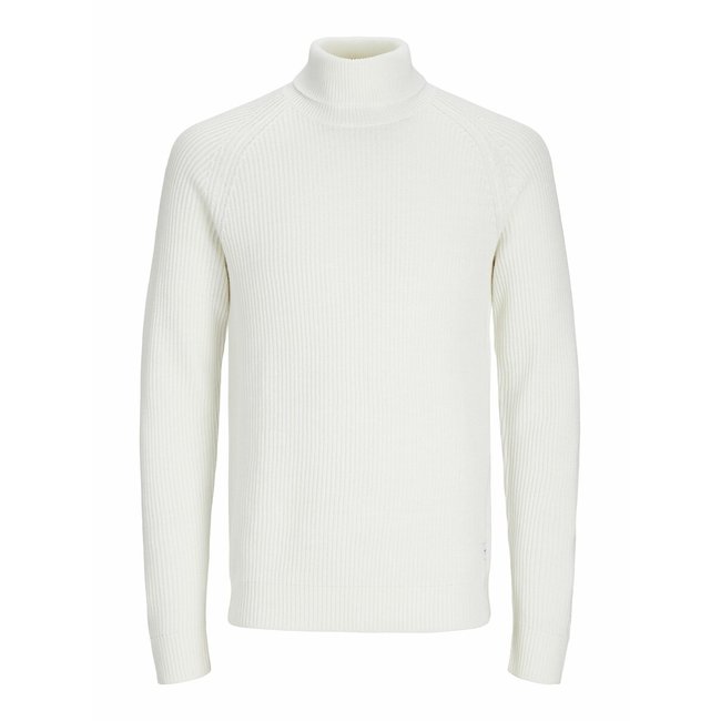 Regular Fit Turtleneck Jumper, white, JACK & JONES