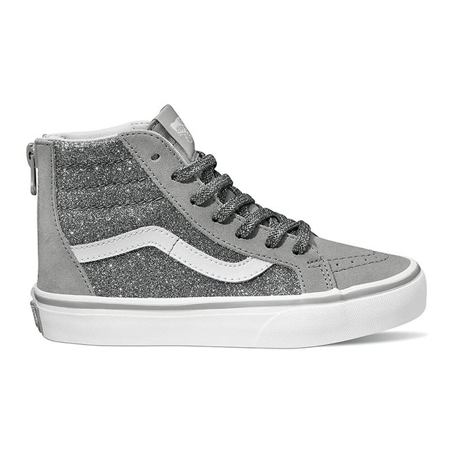 Vans high tops grey top