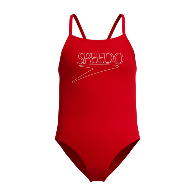 Maillot de bain 1 pièce à bretelles fines motif/style logo - SPEEDO