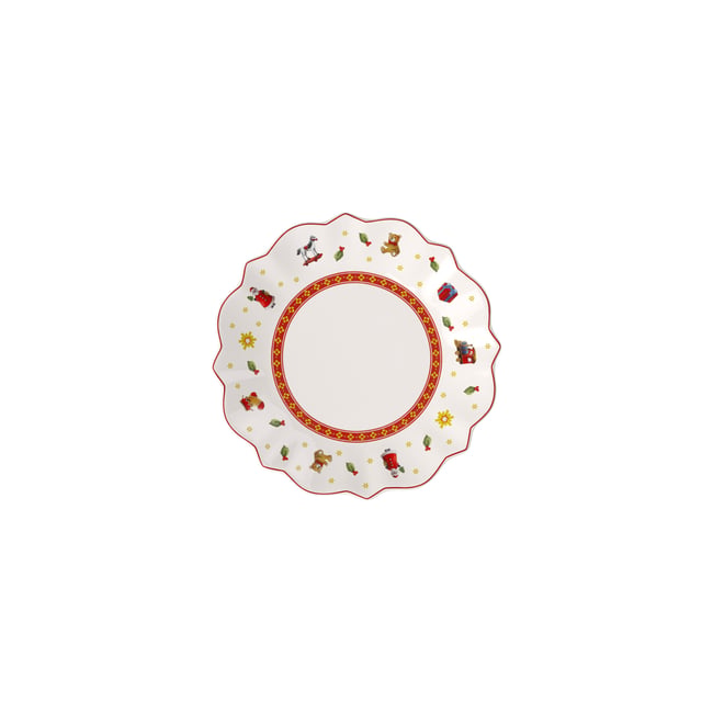 Assiette À Pain Blanche TOY'S DELIGHT Couleur rouge <span itemprop=