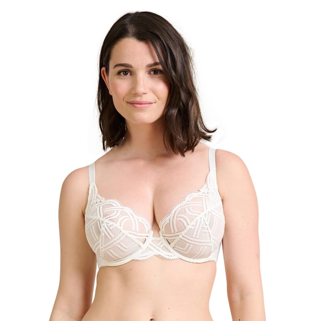 Soutien-gorge emboîtant Elise ivoire <span itemprop=