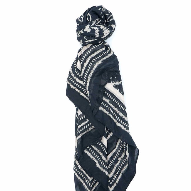 Foulard Gaëlle noir <span itemprop=