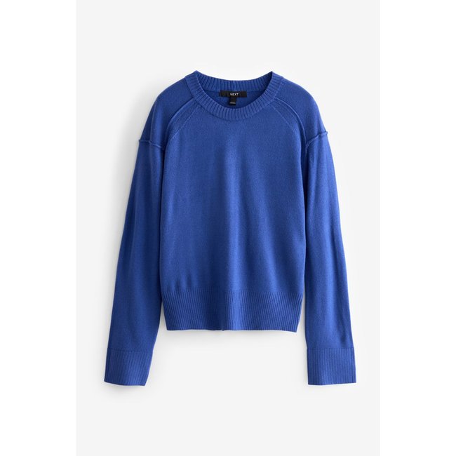 Pull ras du cou en maille douce à motif - NEXT