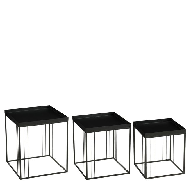 Table d'appoint Beth Noir Couleur noir <span itemprop=