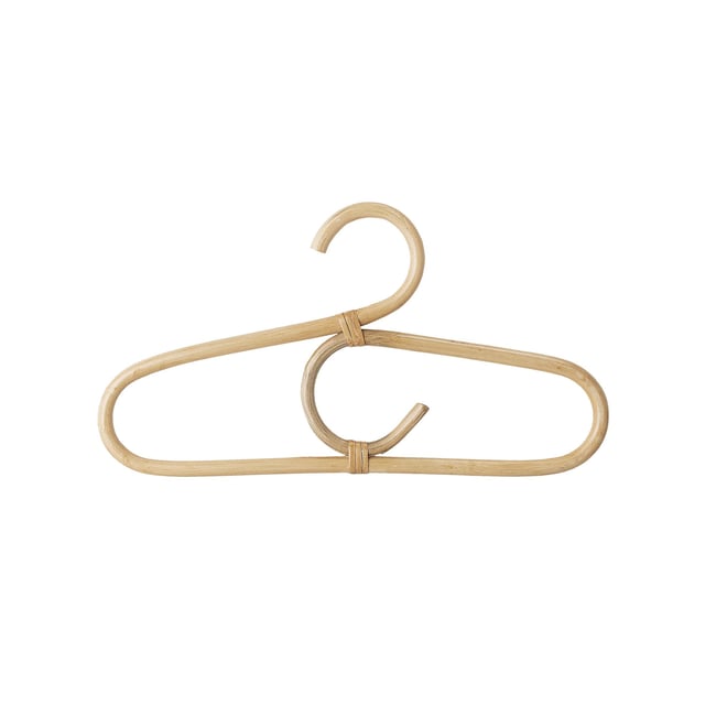 Cintre enfant en rotin Aranya nature Couleur marron <span itemprop=