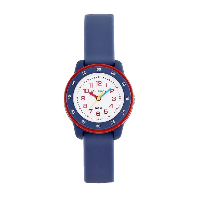 Montre Analogique  NOA bleu blanc bleu <span itemprop=