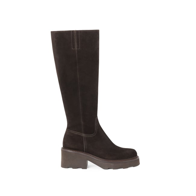 Botte À Talon en cuir ELLIS cafe <span itemprop=