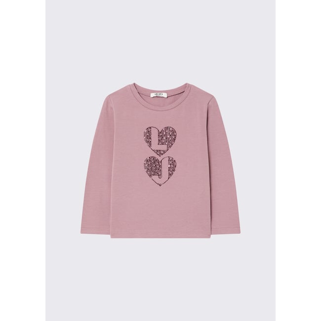 T-shirt a manches longues avec imprimé orchidée <span itemprop=