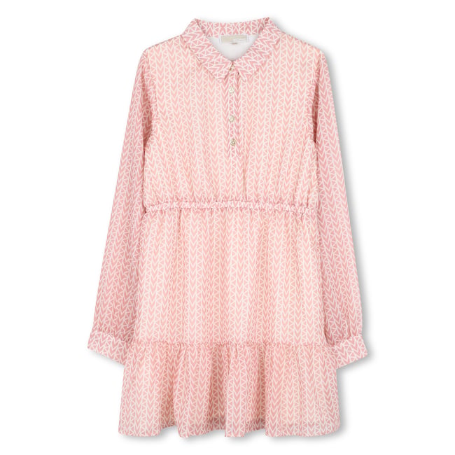 Robe manches longues rosette <span itemprop=