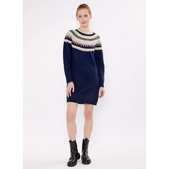Robe pull jacquard à motif LATA - LA FIANCÉE