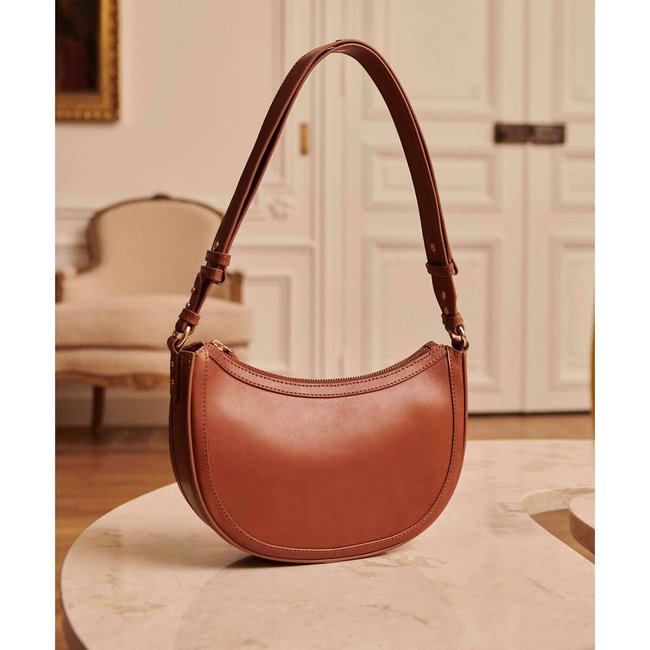 Sac en cuir saula camel Petite Mendigote La Redoute