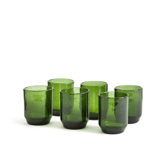 Lot de 6 gobelets en verre bullé, Faraji - LA REDOUTE INTERIEURS
