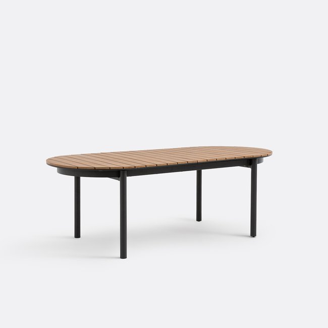 Table de jardin extensible, aluminium, Palina gris/marron <span itemprop=