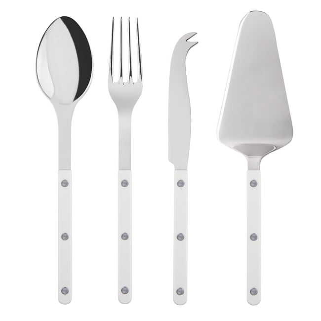 Set Les Essentiels Bistrot - ensemble de 4 couverts de service, Bistrot Couleur blanc <span itemprop=